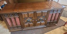G934g1254 Ge Vintage 1960s Solid State Stereo Console And Record Player - Fully Working Lo