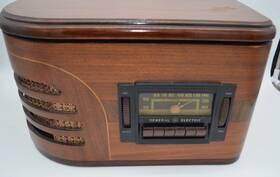 H-639ac Ge Vintage 1939 Radio Phonograph Record Player H-639 With Payment Book