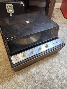 P462 Ge Vintage General Electric Turntable Record Player Component System Untested