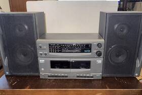Pb11-8040a Ge Stereo Music System Am/fm Dual Cassette Tape Player Vintage Read