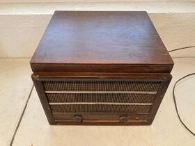 Rp-14 Ge Vtg General Electric Portable Record Player Turntable Radio Spins Power