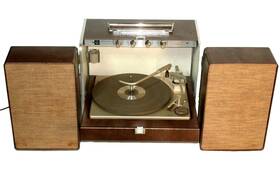 Ge Rp-2246a Vintage Mcm Turntable General Electric Portable