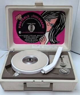 Rp1171b Ge Rp1771b Vintage General Electric Record Player Model Brown Radio Only Read
