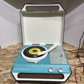 Rp-1500a Ge Rt-1500a Vintage Portable Record Player Model Tested Working