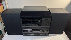 Cs3000 General Electric Vintage Record Player Cd And Cassette Stereo Read