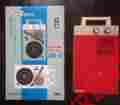 Gp-3 Columbia Red Portable Vintage Record Player With Box