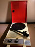 Gp-3-r Columbia Portable Record Player Turntable Red Made In Japan