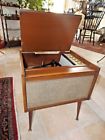 H46ac3-cherry Westinghouse Vintage Mid Century Tube Amp Phonograph Record Player