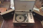 H86ac52-a Westinghouse Vintage Suitcase Stereophonic Record Player With Speakers
