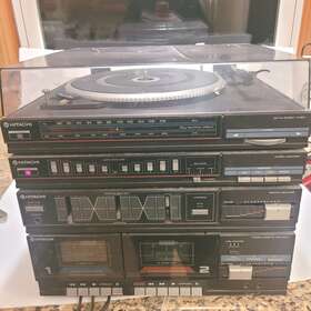 Sdt-22h Hitachi Am Fm Stereo Cassette Recorder Record Player Tested Works