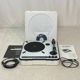 Ipt-01 Ion Vintage Portable Usb Turntable Vinyl Archiver White Manuals Cords Cd