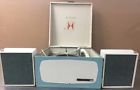 Ivg-1 Rca Vintage Stereophonic Portable Stereo Turntable And Speakers Aqua Blue