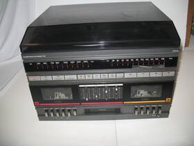 683-1719 J. C. Penney Am/fm Stereo Dual Cassette 8-track Turntable Vtg Jc No Speakers