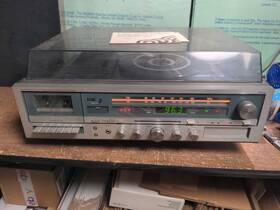 853-4992 J. C. Penney Vintage Jc Penny 683 1768 Am Fm Stereo 8 Track Tape Cassette Record Turntable D