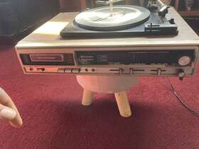 8tr-188 Juliette Vintage Solid State Am/fm 8-track Phono-stereo Record Player
