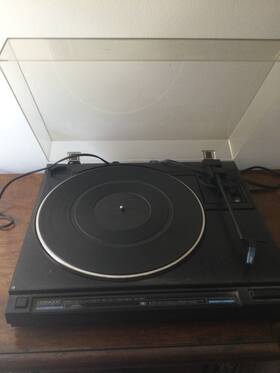 Kd-55r Kenwood D-55r Direct Drive Automatic Turntable Kd55r With V-63 Cartridge Works