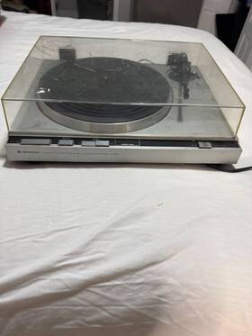 Kd-55f Kenwood Quartz Pll Direct Drive Automatic Turntable With Dust Cover 40-4