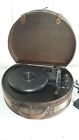 Kha712 Technosonic Rare Suitcase Hat Box Record Player Phonograph Turntable