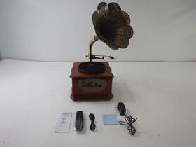 Tn03 Lugulake - All In One Vintage Phonograph Nostalgic Turntable With Gramophone