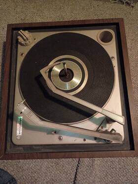 1k8861 Magnavox Micromatic Vintage Record Player Turntable Made In England