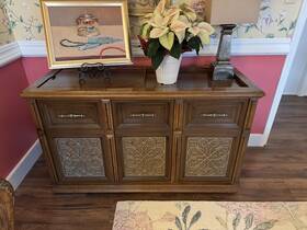 1p3713 Magnavox Vintage Astro Sonic Console Stereo No Turntable