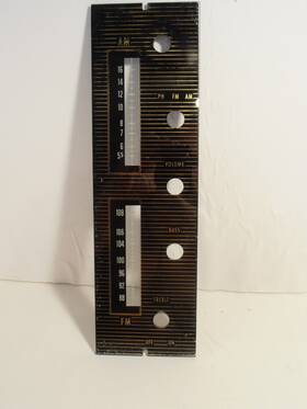 1sa298 Magnavox Vintage Unknown Brand Am/fm Radio/phono Dial Glass
