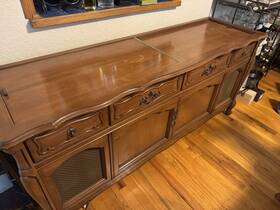 1st604r-1 Magnavox Micromatic Astro-sonic Vintage Record Player Console And Radio Beam Box