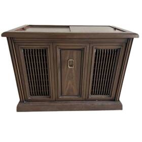2128144 Magnavox Mid Century Modern Console Stereo With Vinyl Turntable 8-track And Am/fm