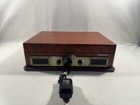 Md695 Magnavox 4 -in- 1 Turntable System Bluetooth Radio Phono Aux Tested And Working