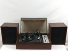 Mc-500 Realistic Radio Shack Vtg Turntable Automatic Record Player Veneer Speakers