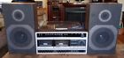 Me1732wa Magnavox Vintage Stereo Dual Cassette Record Player With Speakers