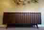 Mm2670 Vtg Zenith Mid Century Stereo Record Console Fm Am Radio Credenza Cabinet