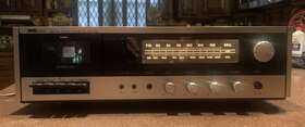 6305a Montgomery Ward Vtg Am Fm Cassette Reciever Bsr Turntable And Speakers See Video