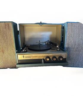 Sp-51-b Motorola Hi Fi Stereophonic Record Player Portable Suitcase -50 Watts