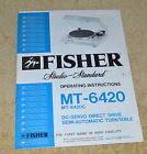Mt-6420 Fisher Vintage Dc-servo Direct