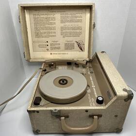 Edt-20v Newcomb Solid State Vintage 1970 S Portable Record Player - Works