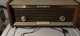 B5x14a Norelco /54 Stereo Table Top Radio With Phono Input Seviced Vintage