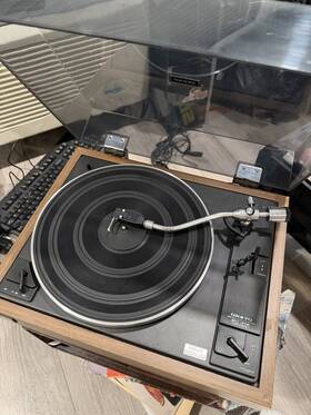 Cp-30m Onkyo P-30m Vintage Turntable Japan Wood Plinth As-is Not Working