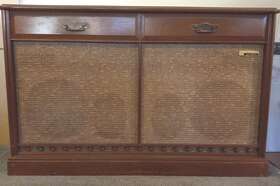Rpc-6 Packard Bell Vintage Mcm Stereophonic Hi-fi Cabinet Wood Local Pickup Only