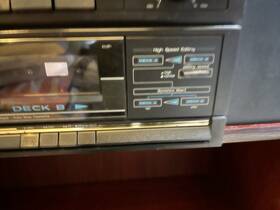 Gxt-140h Panasonic Dg-d16 Vintage Sanyo Stereo System Turn Table Cassette Radio Read Description