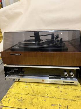 R-7700 Panasonic Model R 7700 Turntable Vintage 1950 /60s With 2 Speakers