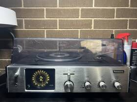 Sd-501 Panasonic Vintage Turntable Stereo System 33/45/ 75 Rpm Tested And Working