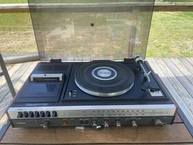 Se-1077 Panasonic Vintage Stereo Turntable Cassette Receiver For Parts Repair