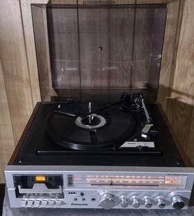 Se-2159 Panasonic Vintage Am/fm Stereo Record Changer Cassette Player Working