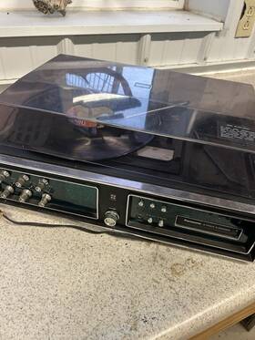 Se-404 Panasonic Se-404/404c Model 60 Record Player 8-track 4-channel With Dust Cover