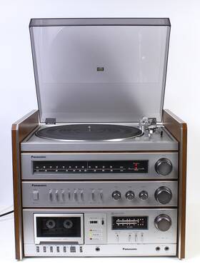 Se-p4r Panasonic Se-p4 Turntable Tuner Tape Deck Amplifier Complete Stereo System Exc
