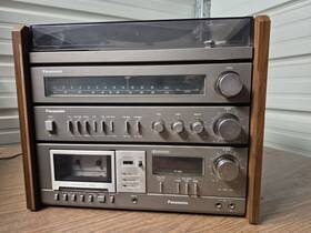 Se-p44r Panasonic Turntable Tuner Tape Deck Amplifier Complete Stereo Read