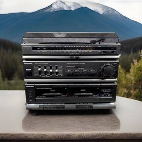 Sg-hm09 Panasonic Record Player Cassette Deck Tested Fm/am No Speakers See Video