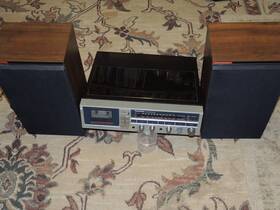 Sg-v01 Panasonic Sg-v33 Estate Vintage Turntable With Cassette Radio Player Speakers