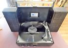 7120a Pas Westinghouse Vintage Nice Working Record Player Portable Charcoal